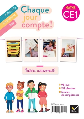 Maths CE1 Chaque jour compte ! Matériel autocorrectif, Edition 2023