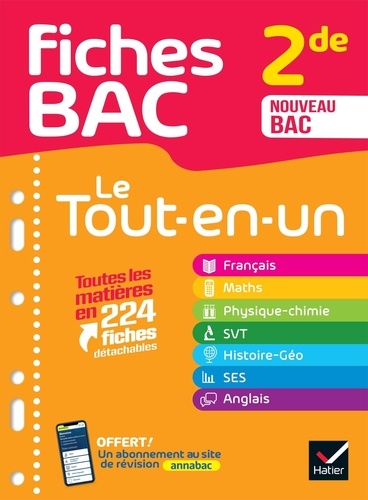 Fiches bac 2de. Le tout-en-un, Edition 2025