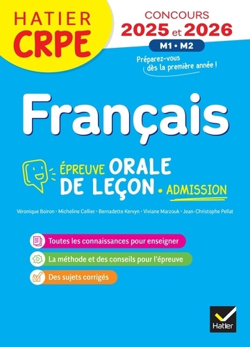 Français CRPE. Epreuve de leçon, épreuve orale d'admission, Edition 2025-2026