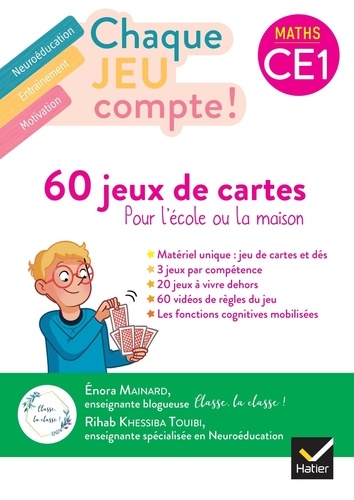 Maths CE1 Chaque jeu compte ! 60 jeux de cartes