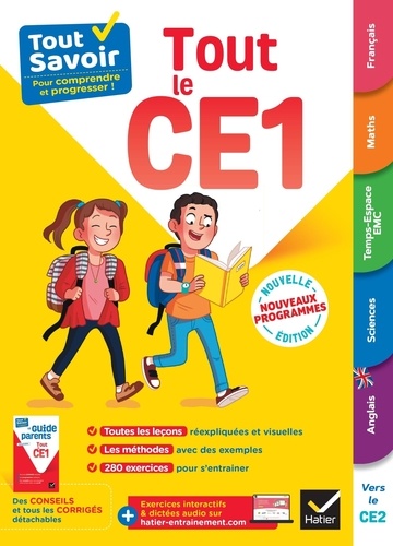 Tout le CE1. Avec le Guide parents détachable, Edition 2024