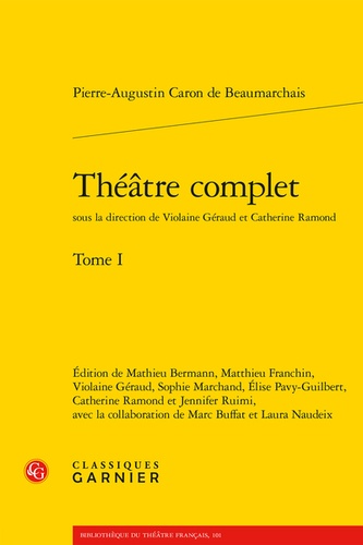 Théatre complet. Tome I