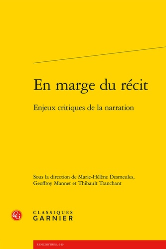 En marge du récit. Enjeux critiques de la narration