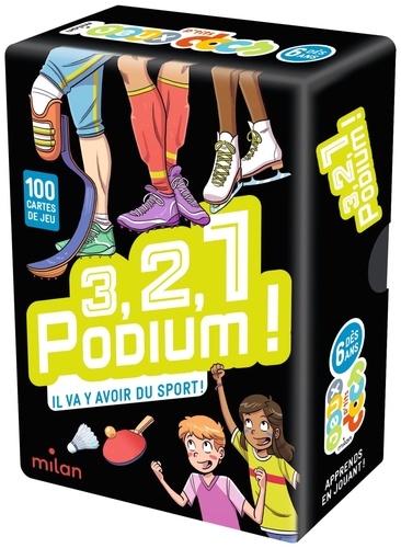 3, 2, 1, podium ! Il va y avoir du sport ! Avec 100 cartes de jeu