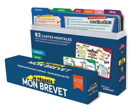 Je réussis mon brevet. 82 cartes mentales pour organiser ses révisions et préparer sereinement les épreuves du brevet !