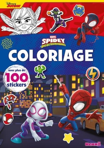 Coloriage Spidey et ses amis extraordinaires. Avec plus de 100 stickers