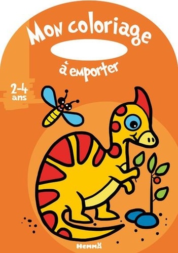 Mon coloriage à emporter (2-4 ans) (Dino orange)