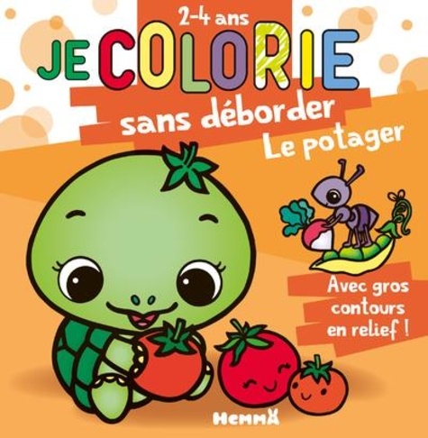 Je colorie sans déborder (2-4 ans) - Le potager T70