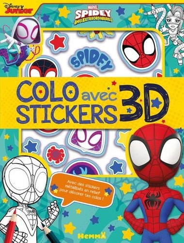 Marvel Spidey et ses amis extraordinaires. Colo avec stickers 3D