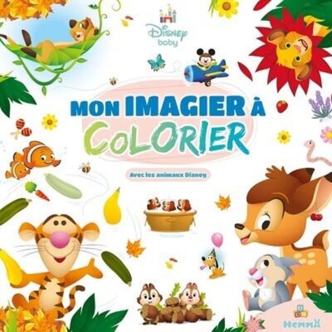 Mon imagier à colorier Disney Baby. Avec les animaux Disney