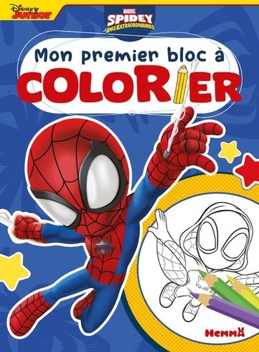 Mon premier bloc à colorier Marvel Spidey et ses amis extraordinaires