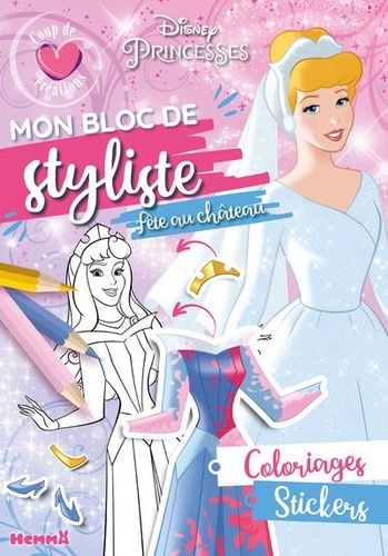 Mon bloc de styliste Disney Princesses. Fête au château