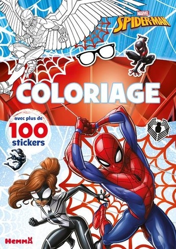 Spider-Man (Spider-Man et Spider-Girl). Avec plus de 100 stickers