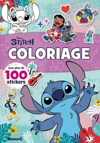 Disney Stitch. Coloriage avec plus de 100 stickers