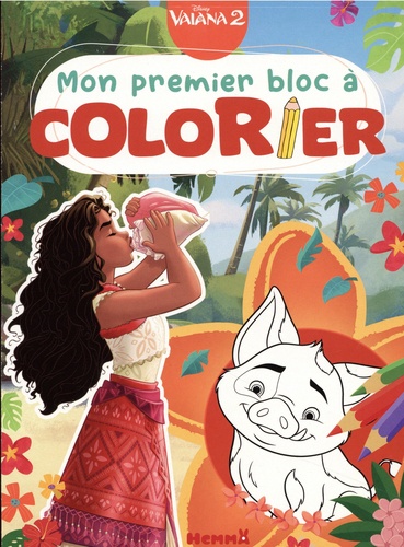 Mon premier bloc à colorier Disney Vaiana 2