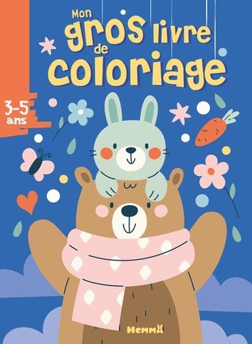 Mon gros livre de coloriage Ours et lapin