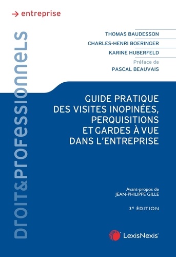 Guide pratique des visites inopinées, perquisitions et gardes à vue dans l'entreprise. Comment bien se préparer ? Comment réagir de façon adaptée à tout type de visite (administrative, pénale, civile ou commerciale) ? Que faire ensuite ? 3e édition