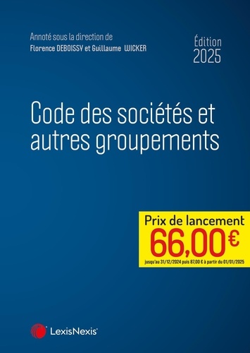 Code des sociétés et autres groupements. Edition 2025