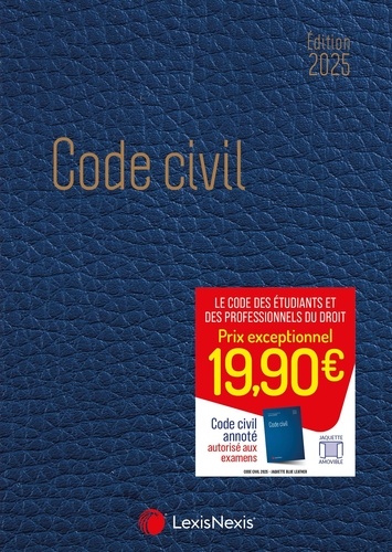 Code civil. Jaquette blue jungle, Edition 2025