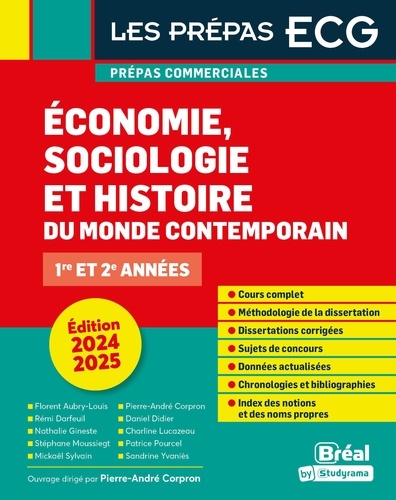 Économie, sociologie et histoire du monde contemporain. 1re et 2e années, Edition 2024-2025