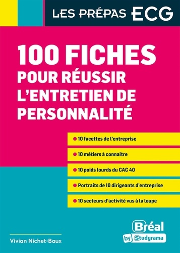 100 fiches pour préparer l'entretien de personnalité