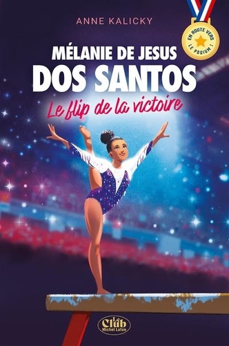 En route vers le podium avec Mélanie de Jesus Dos Santos. Le flip de la victoire