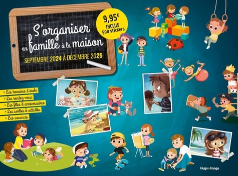 Calendrier s'organiser en famille à la maison. Edition 2024-2025