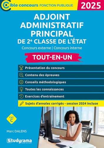 Adjoint administratif principal de 2e classe de l'Etat catégorie C. Tout-en-un, Edition 2025