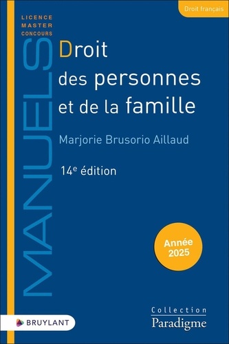 Droit des personnes et de la famille. 14e édition