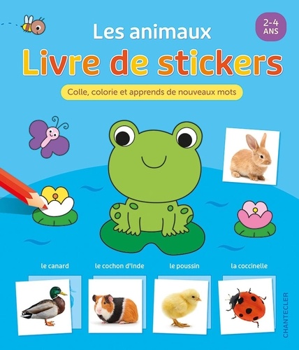 Les animaux. Livre de stickers - Colle, colorie et apprend de nouveaux mots