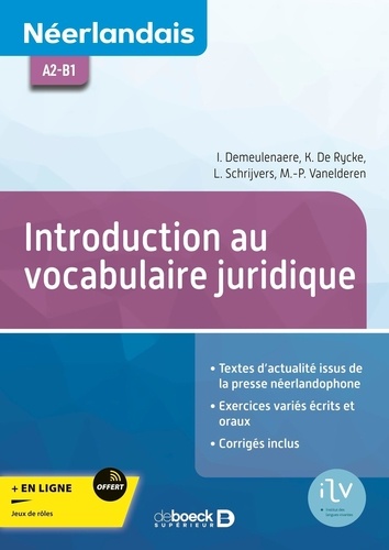 Néerlandais A2-B1. Introduction au vocabulaire juridique