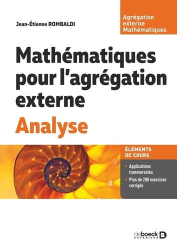 Mathématiques pour l’agrégation externe. Analyse, Edition 2024