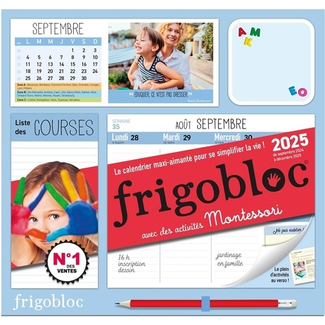 Frigobloc avec des activités Montessori