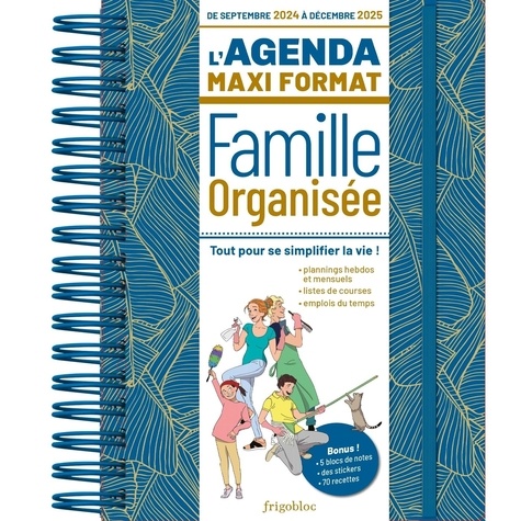 L'agenda maxi format Famille Organisée. Edition 2024-2025