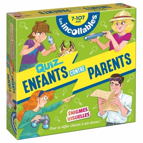 Quiz enfants contre parents. Enigmes visuelles