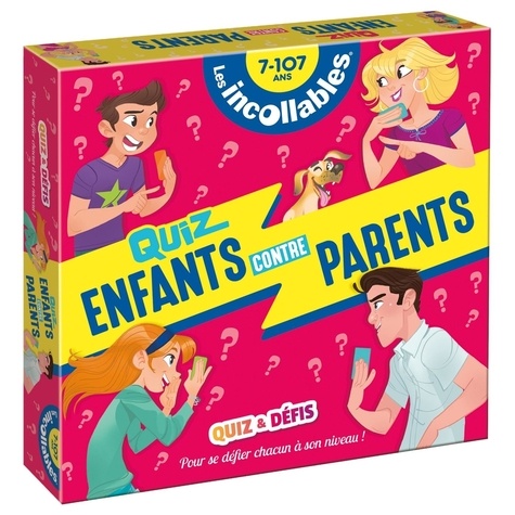 Quiz Enfants contre Parents. Quiz & défis. Pour se défier chacun à son niveau !