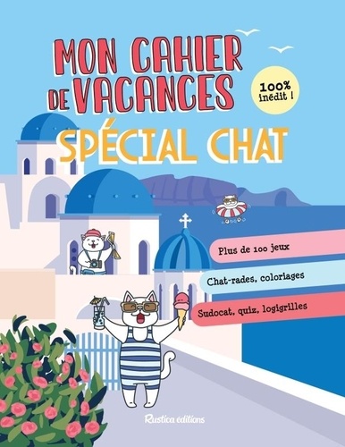 Mon cahier de vacances spécial chat