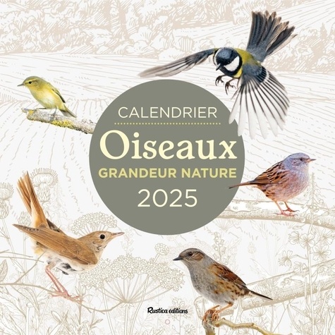 Calendrier oiseaux grandeur nature. Edition 2025