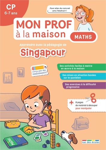 Mon prof à la maison maths Singapour CP