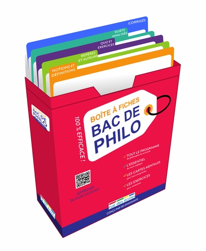 Boîte à fiches Bac de philo. 80 fiches pour réussir l'épreuve !