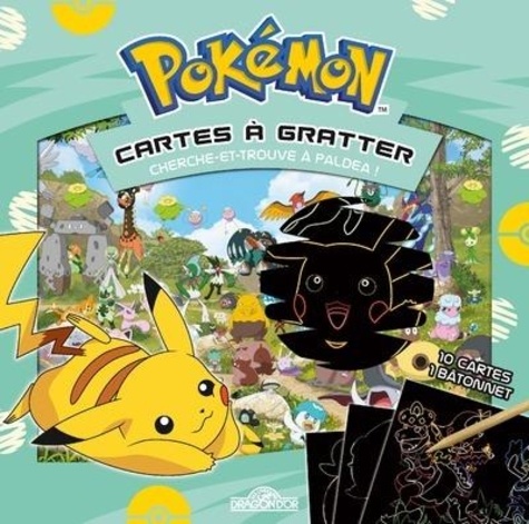 Pokémon Cartes à gratter - Cherche-et-trouve à Paldéa ! Avec 10 cartes et 1 bâtonnet