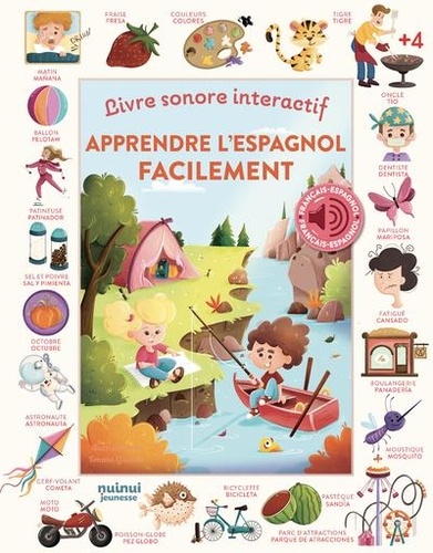 Apprendre l'espagnol facilement. Livre sonore interactif