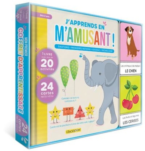 J'apprends en m'amusant ! Mon premier coffret d'apprentissage. Avec 1 livre et 24 cartes