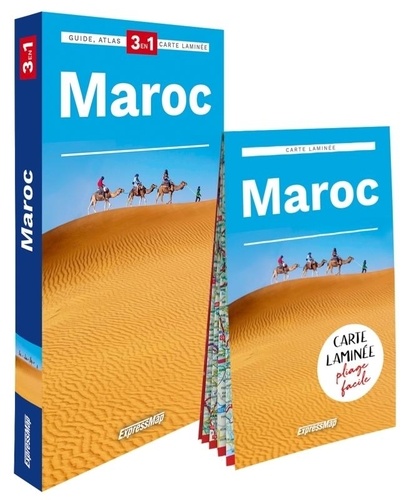 Maroc. Guide + Atlas + Carte laminée. 1/1 500 000