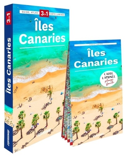 Iles Canaries. Guide + Atlas + Carte laminée. 1/150 000