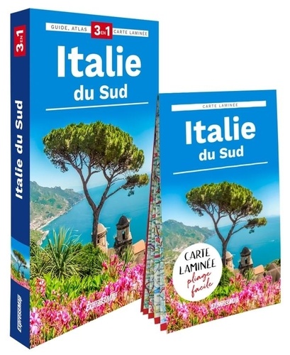 Italie du Sud. Guide + Atlas + Carte laminée 1/1 050 000