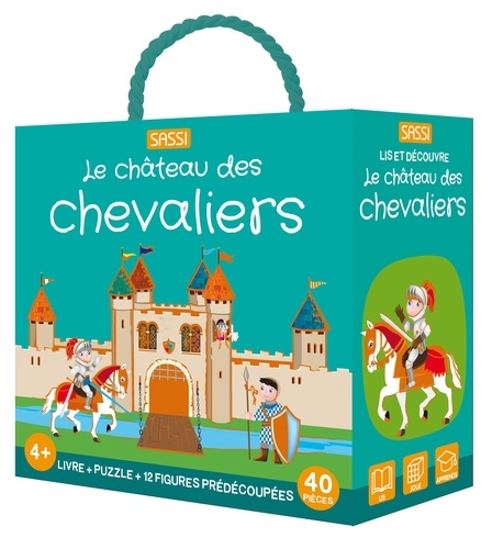 Le château des chevaliers. Avec 1 livre, 1 puzzle de 40 pièces et 12 figures prédécoupées