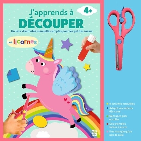 J'apprends à découper, Les licornes. Un livre d'activités manuelles simples pour les petites mains