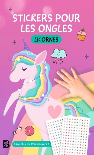 Stickers pour les ongles Les licornes