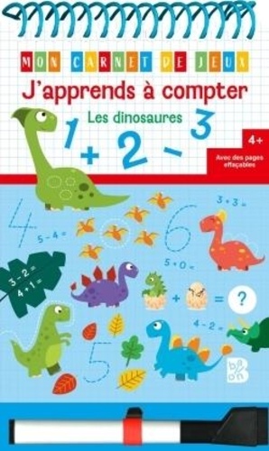 J'apprends à compter Les dinosaures. Avec 1 feutre effaçable